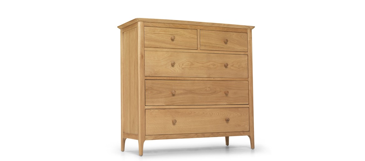 Kassay Oak 2 over 3 Chest of Drawers