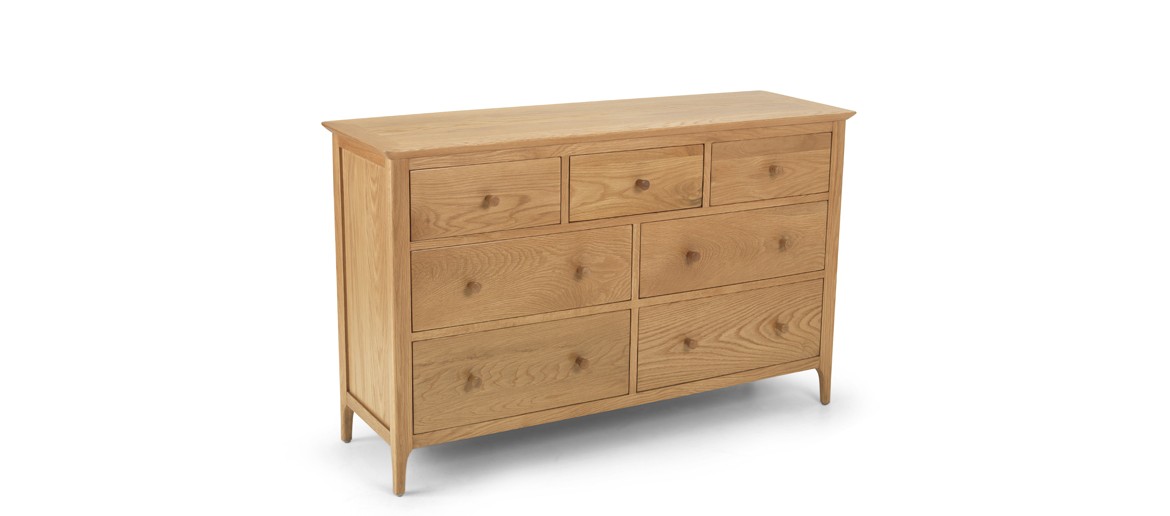 Kassay Oak 3 over 4 Chest of Drawers