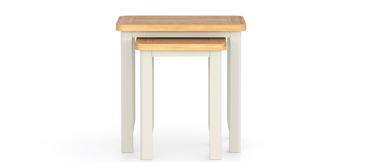 Harlyn Painted Nest of 2 Tables