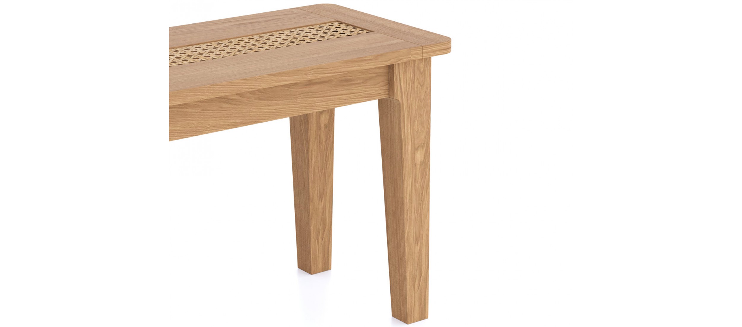 Bravur Natural Oak Dining Bench - Quercus Living