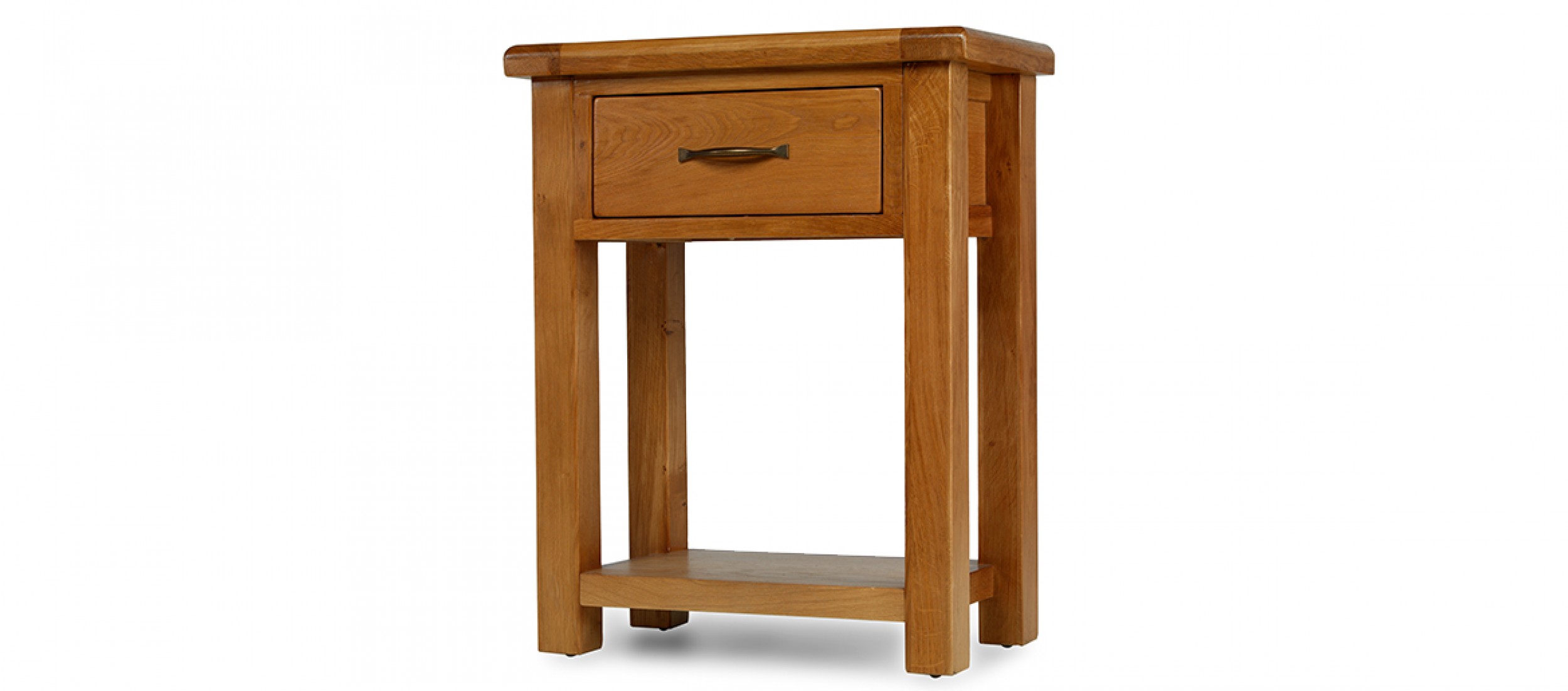 Barham Oak Small Hall Table Quercus Living
