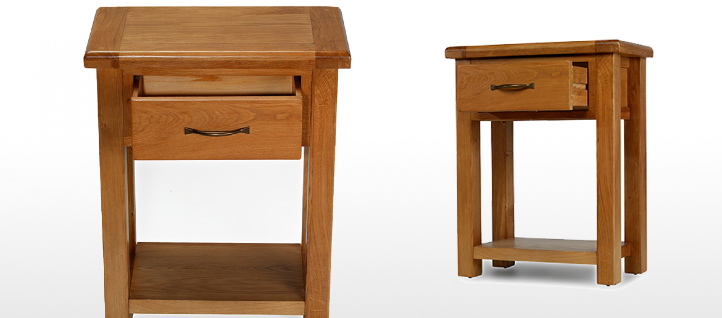 Barham Oak Small Hall Table Quercus Living