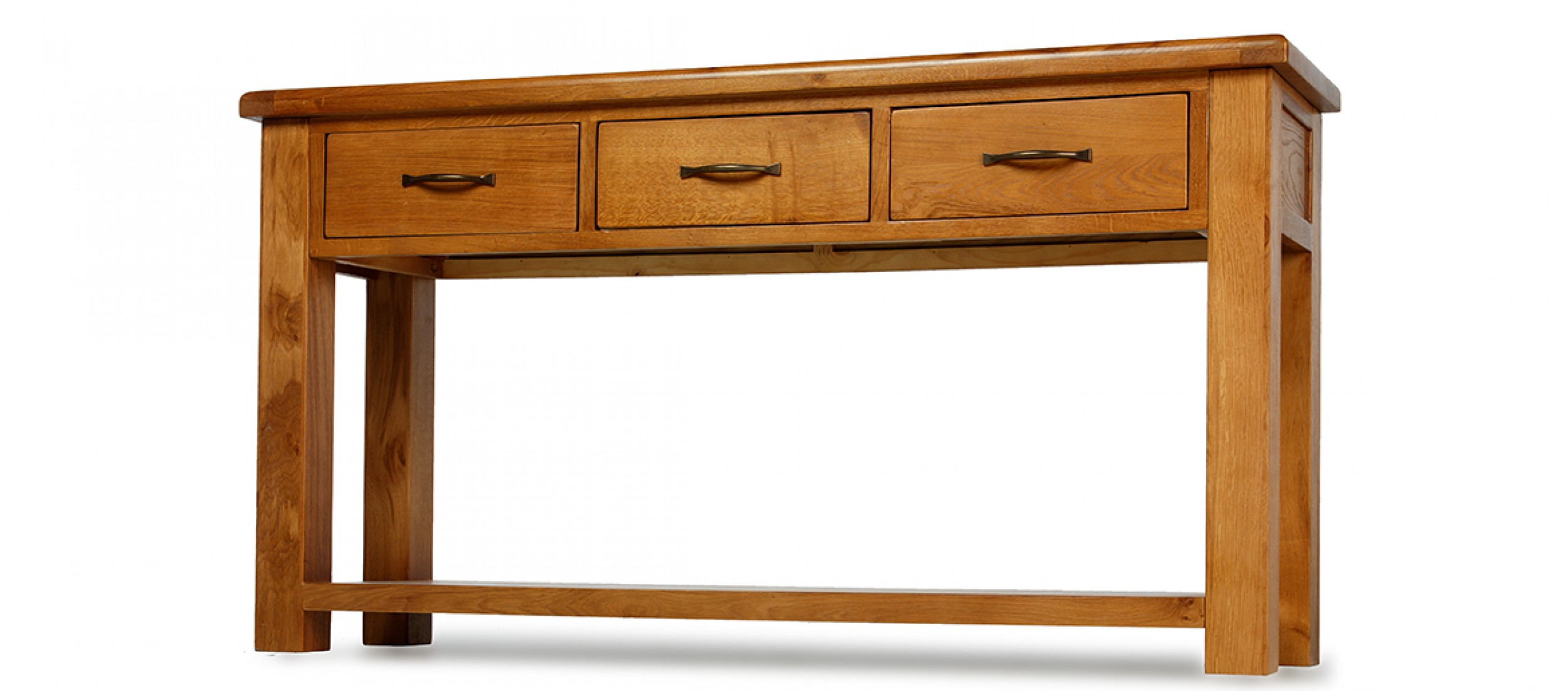 Barham Oak Large Console Table Quercus Living