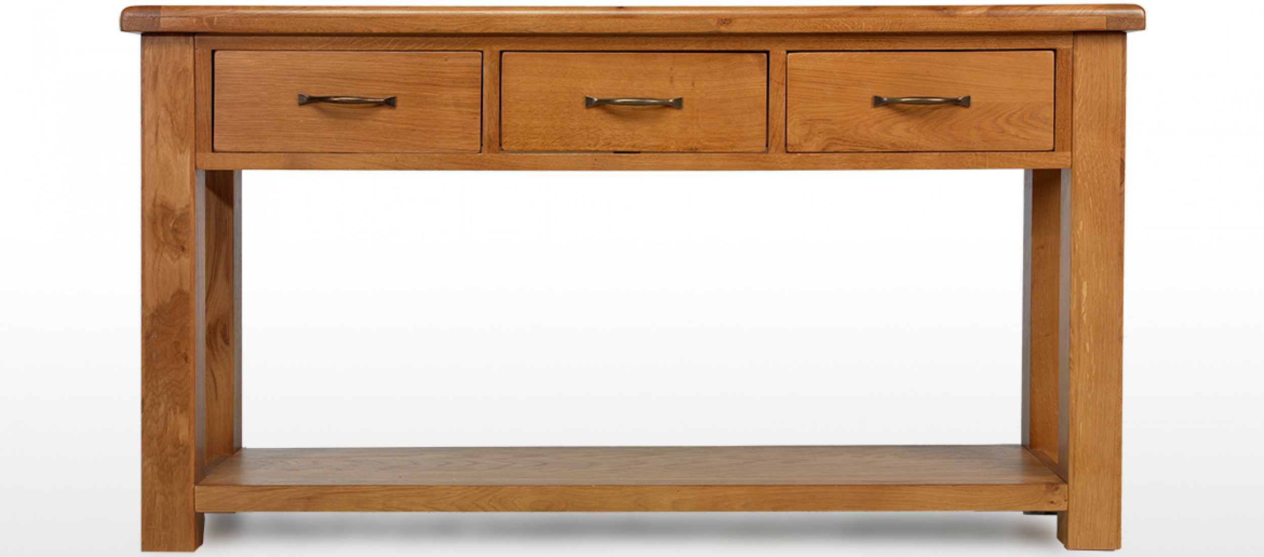 Barham Oak Large Console Table Quercus Living