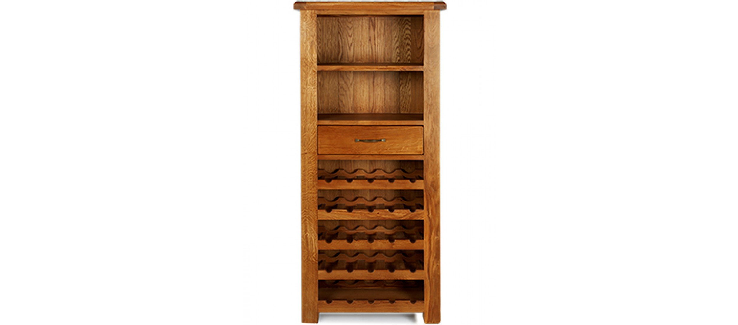 Barham Oak Tall Wine Rack Unit Quercus Living