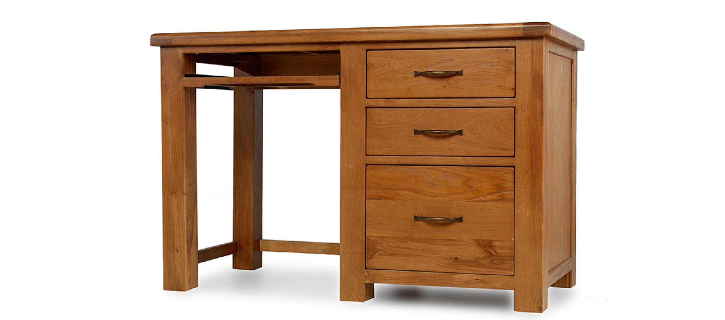 Barham Oak Office Desk Quercus Living
