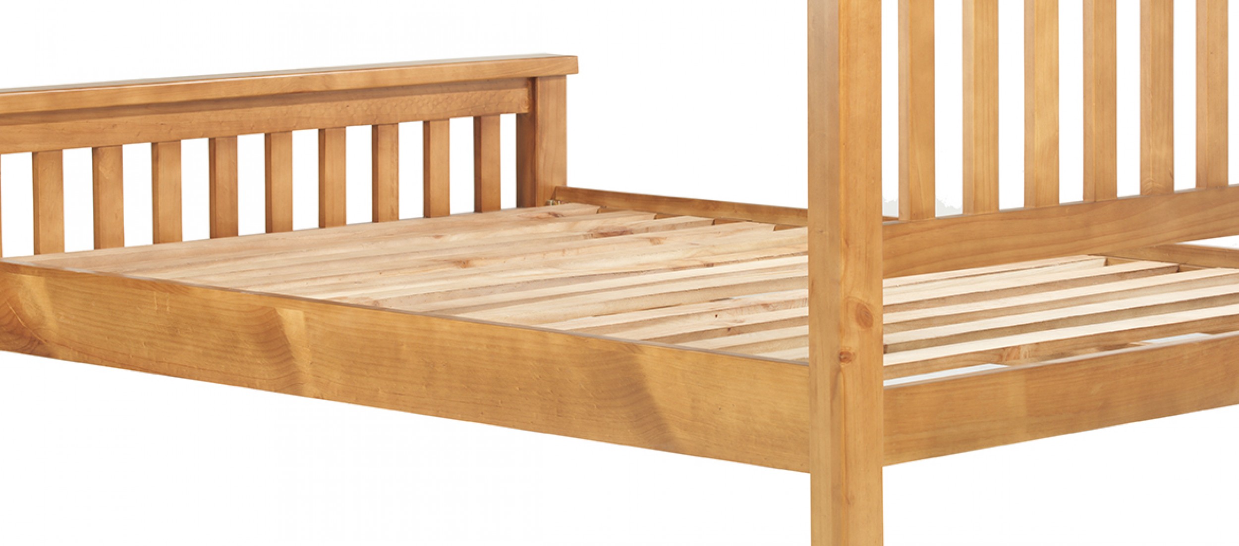 Devon Pine Double Bed (4' 6") Quercus Living