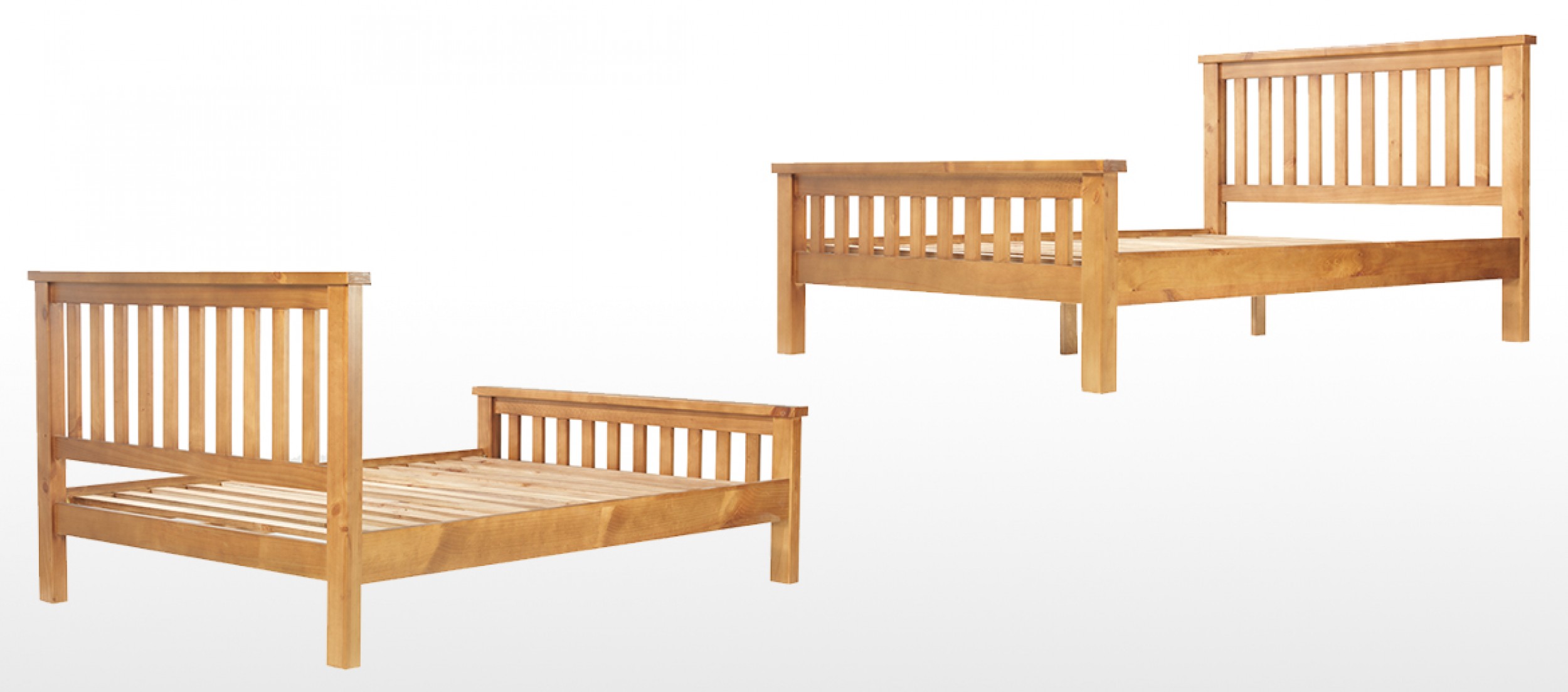 Devon Pine Double Bed (4' 6") Quercus Living