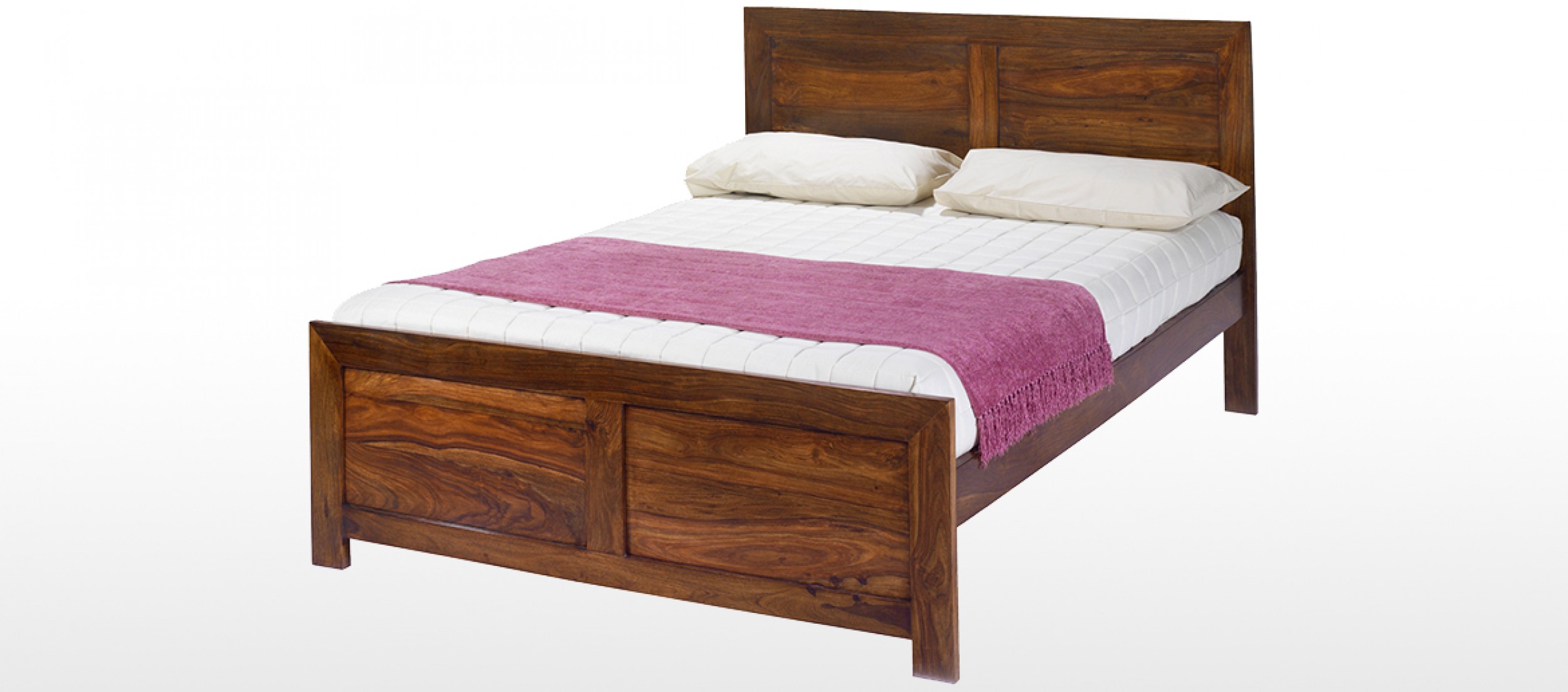 Cube Sheesham Super King Size Bed (6') | Quercus Living