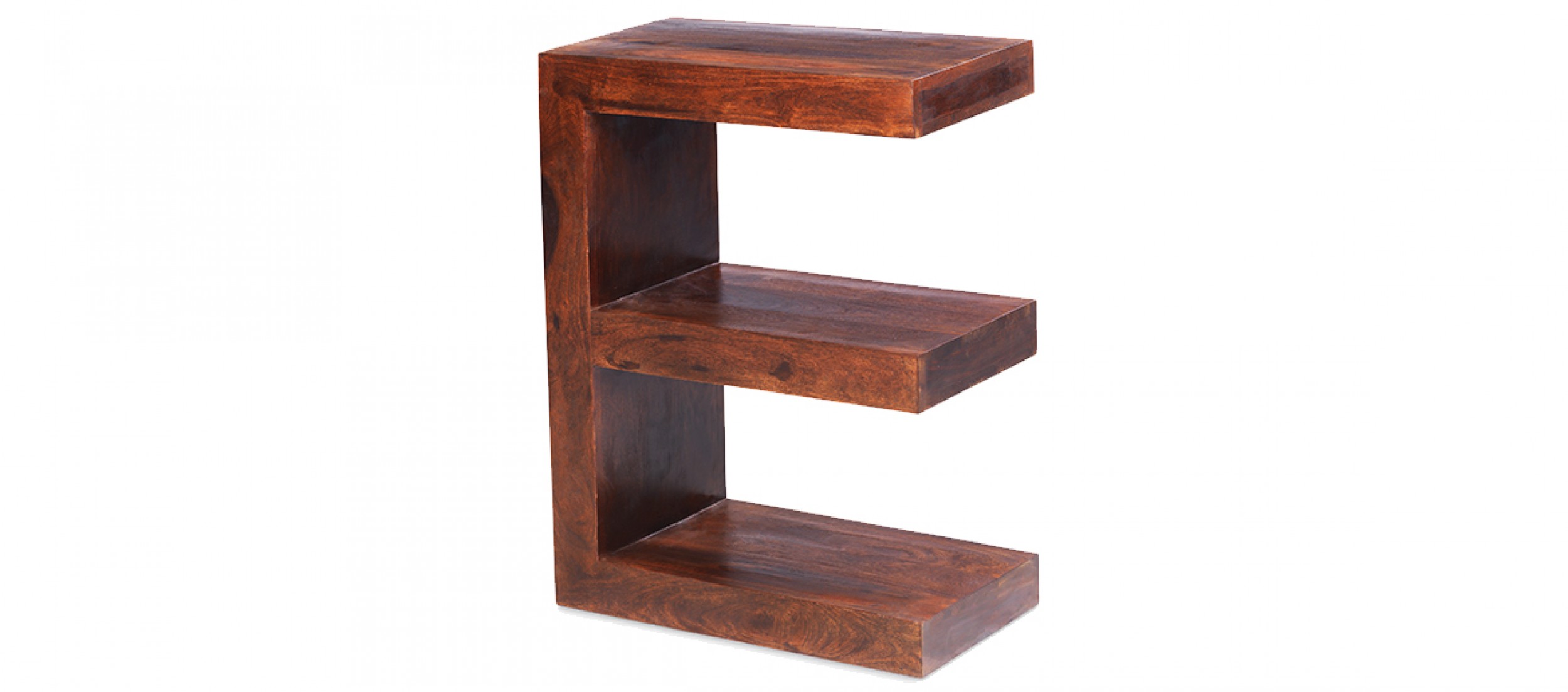 Cube Sheesham End Table Quercus Living