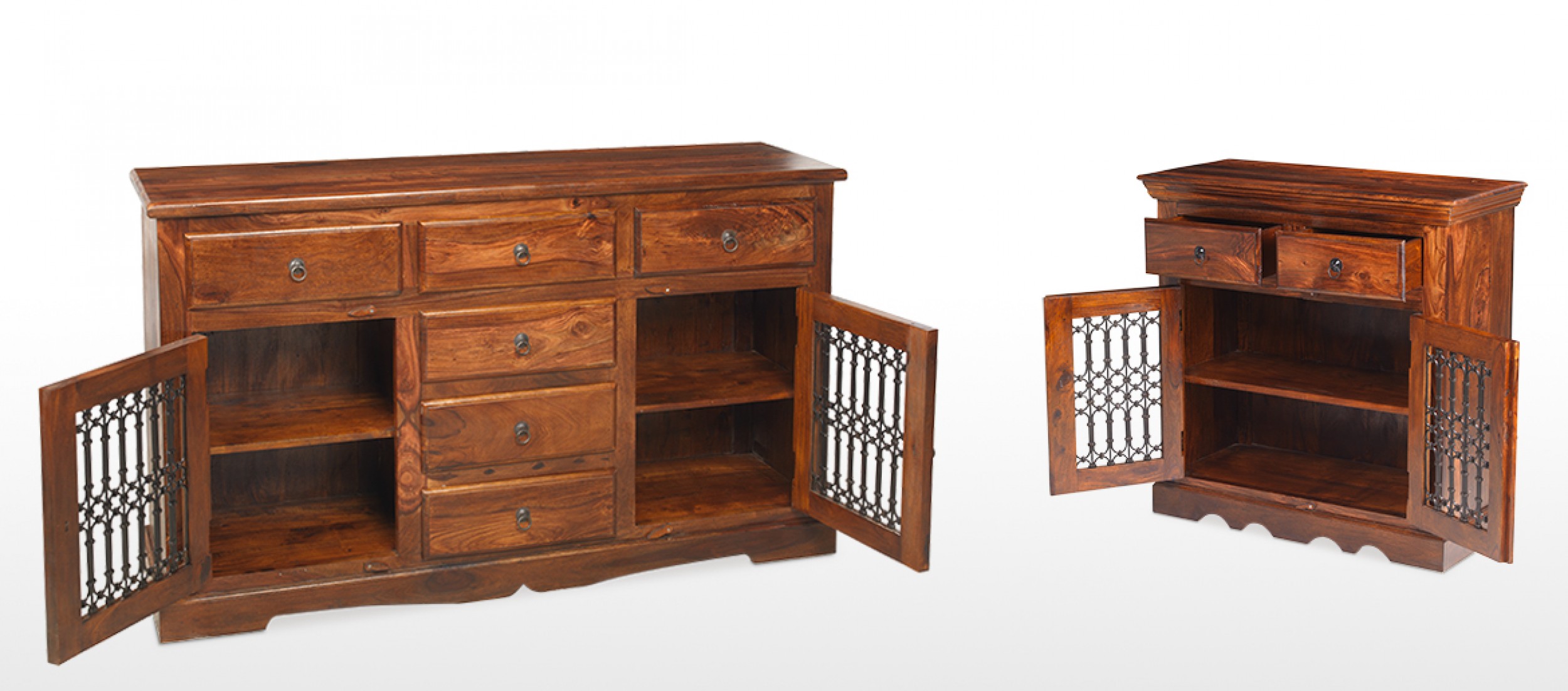 Jali Sheesham Large Sideboard Quercus Living