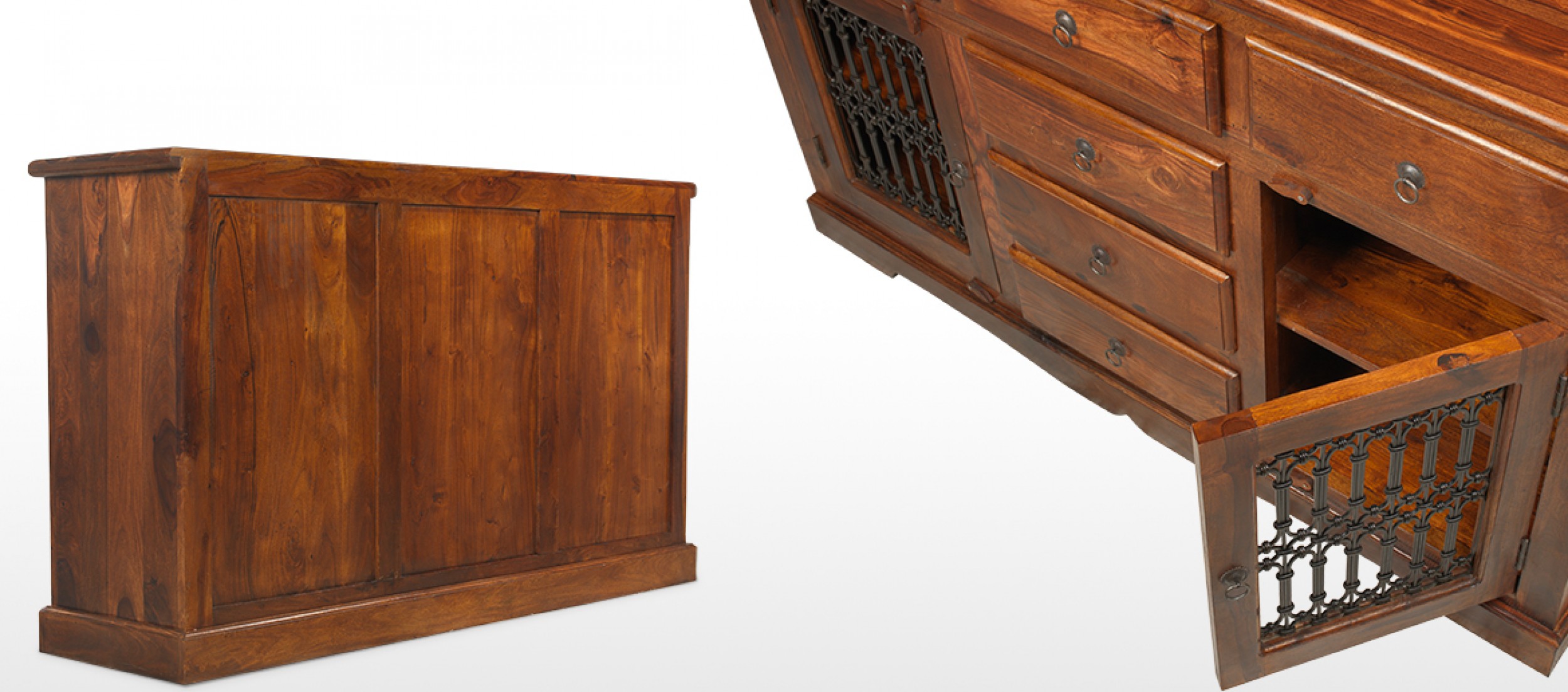 Jali Sheesham Large Sideboard Quercus Living