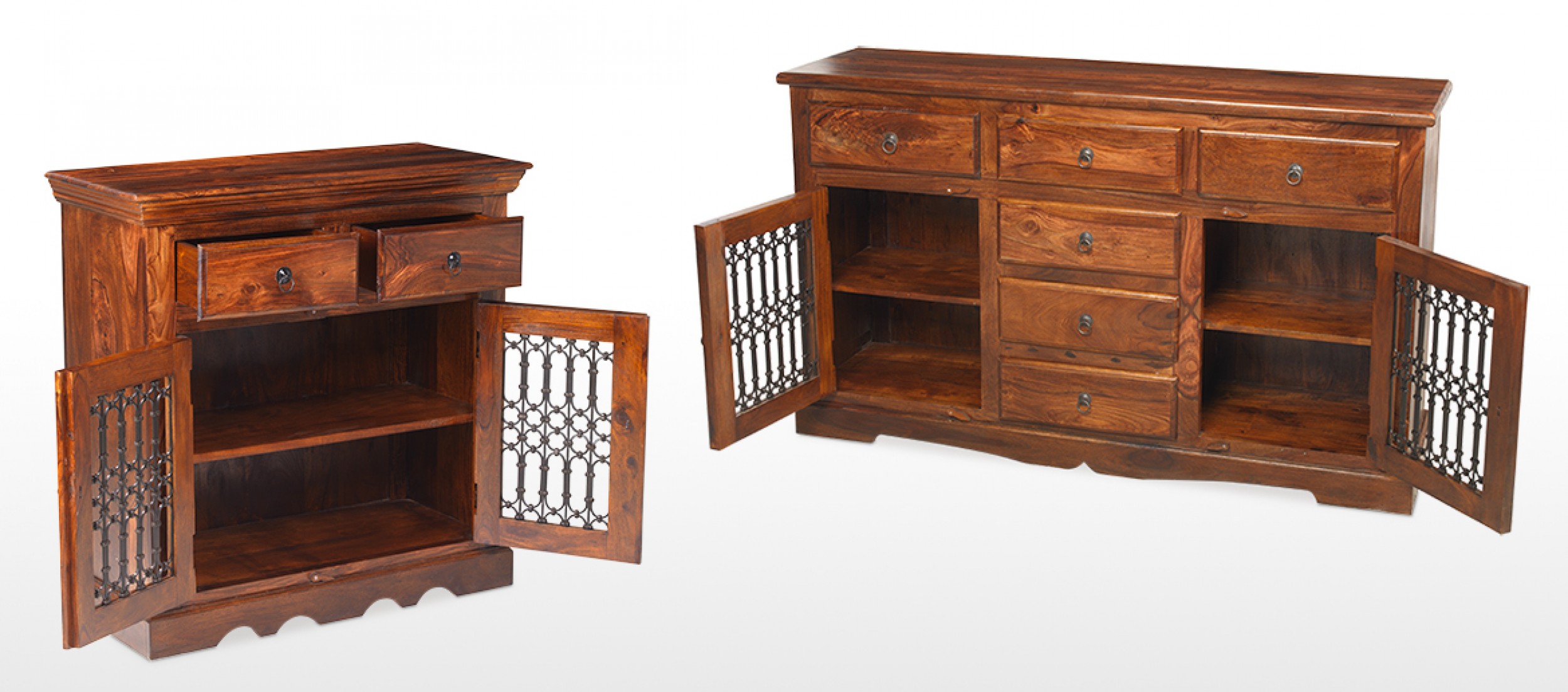 Jali Sheesham Small Sideboard Quercus Living