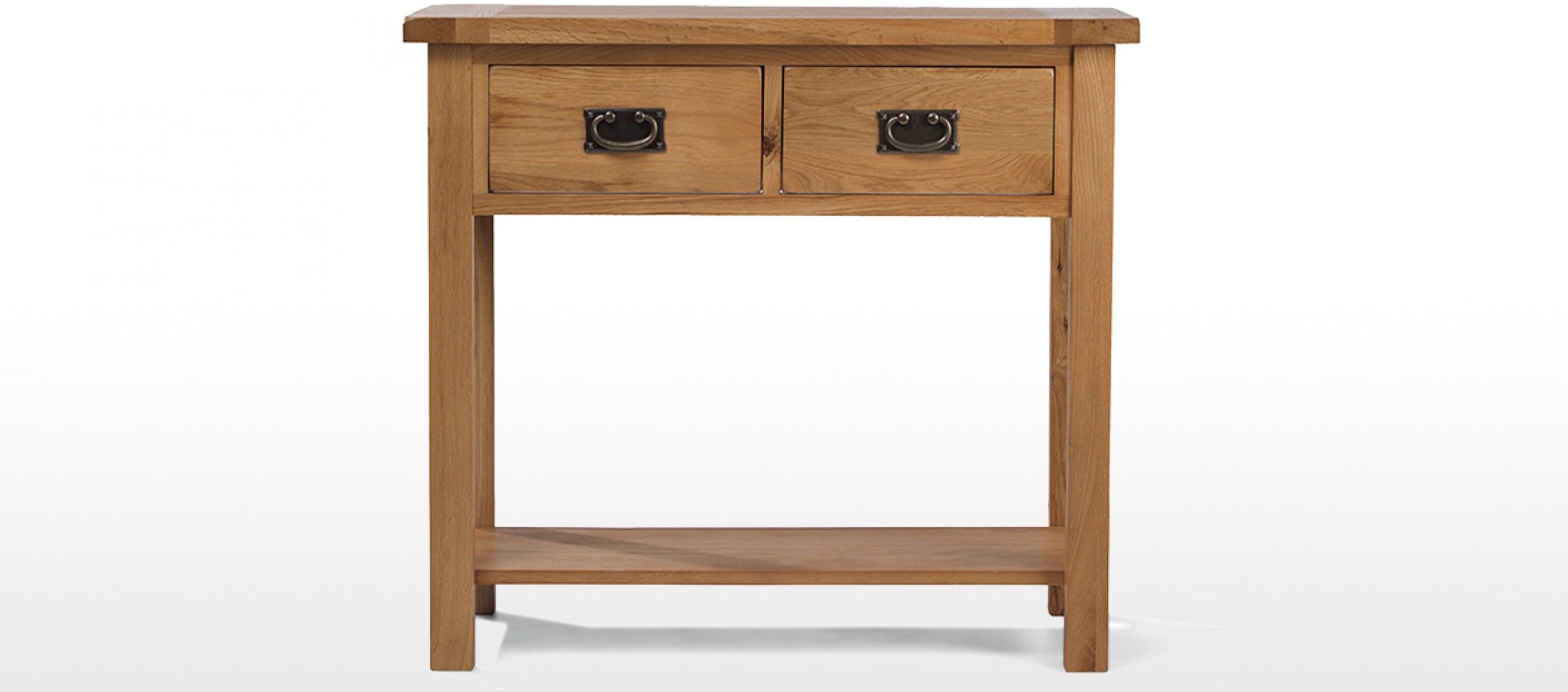 Rustic Oak Console Table Quercus Living
