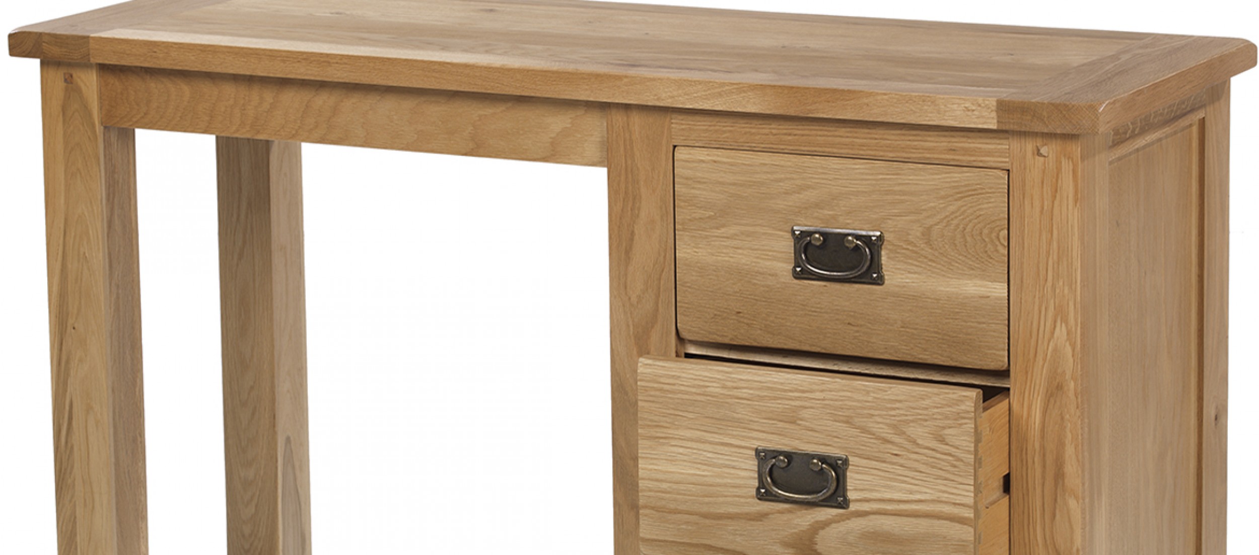 Rustic Oak Dressing Table Quercus Living