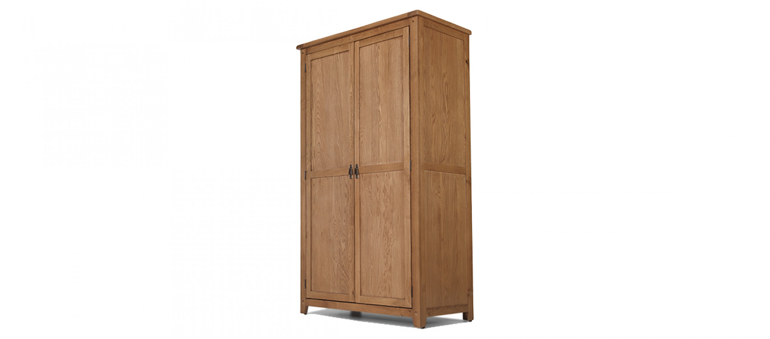 Rustic Oak Full Hanging Double Wardrobe Quercus Living - Rustic Oak Full Hanging Double Wardrobe rustic oak full hanging double wardrobe quercus living - rustic oak full hanging double wardrobe