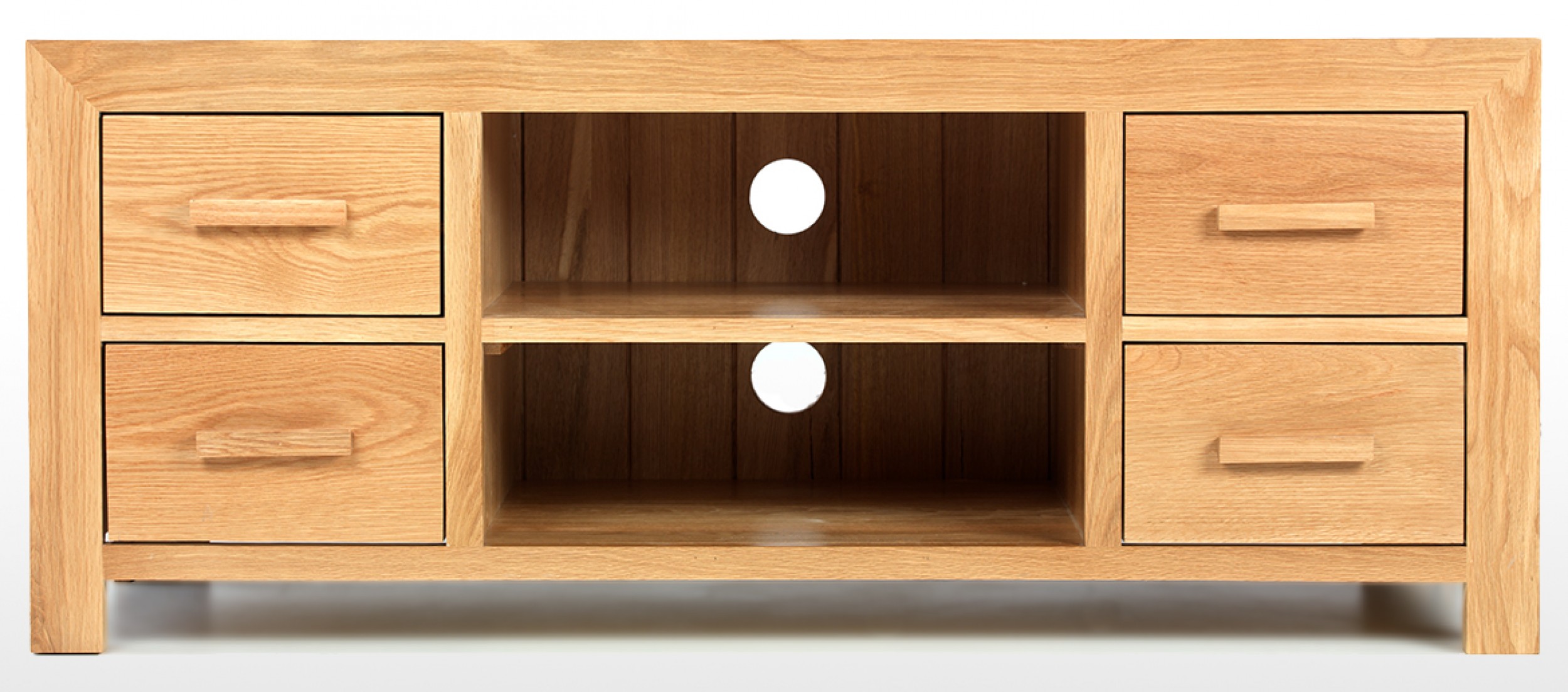 Cube Oak Plasma TV Stand Quercus Living