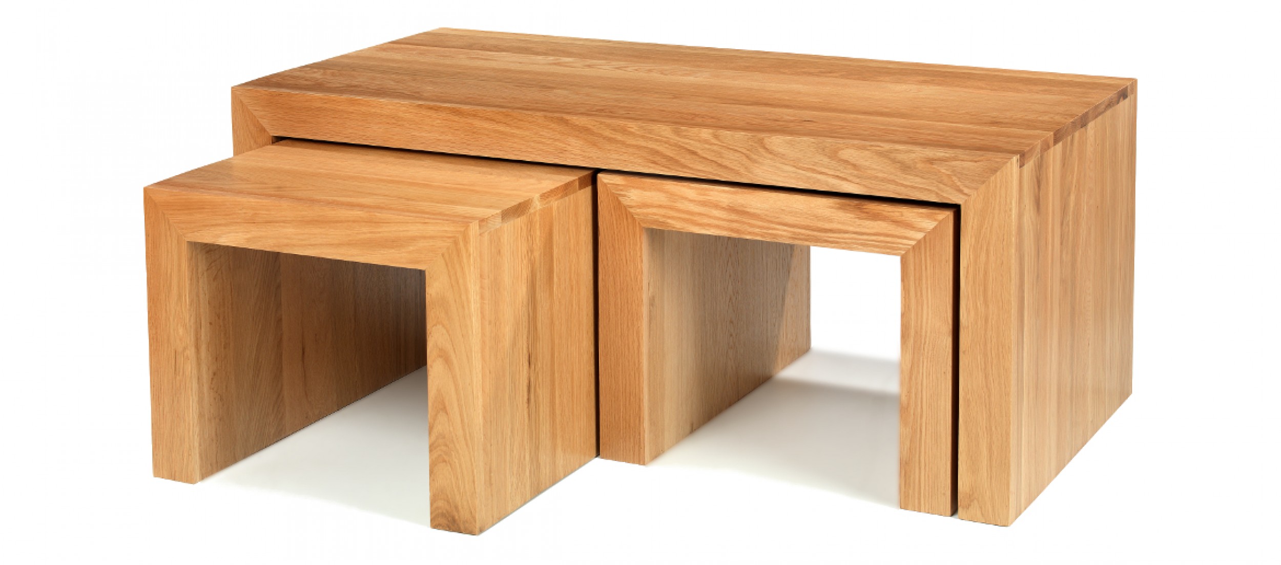 cube oak long john coffee table quercus living