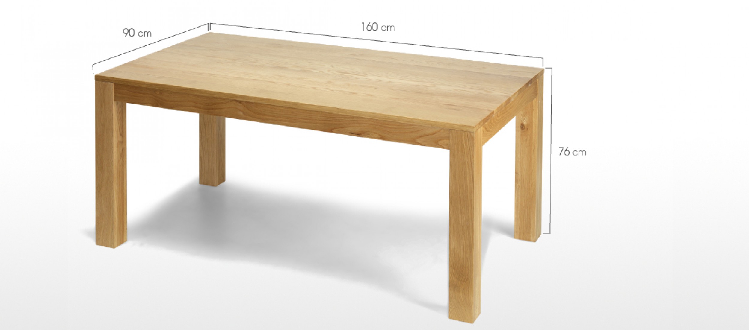 Cube Oak 160 cm Dining Table and 6 Chairs | Quercus Living