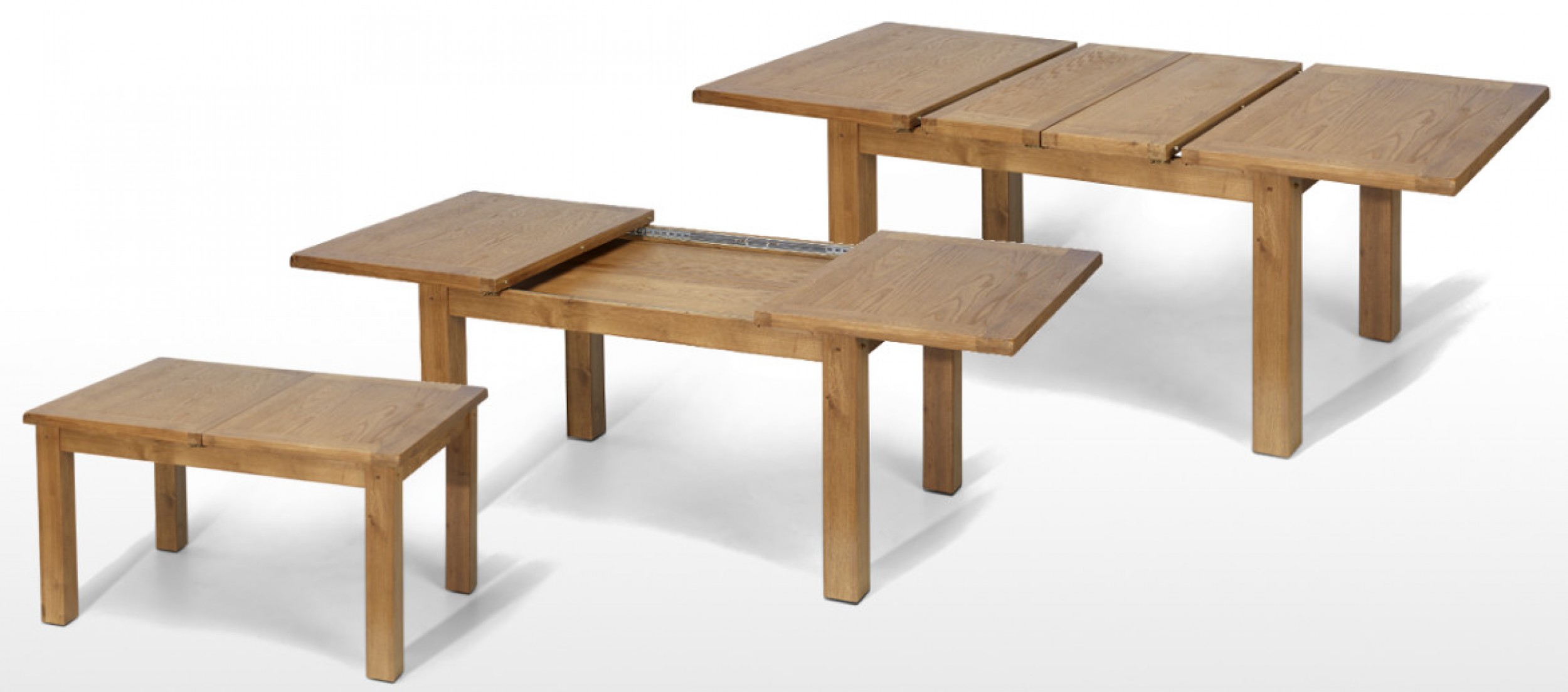 Rustic Oak 132-198 cm Extending Dining Table and 6 Chairs ... (2500 x 1103 Pixel)