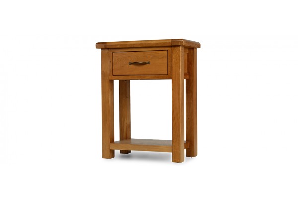 Barham Oak Small Hall Table Quercus Living