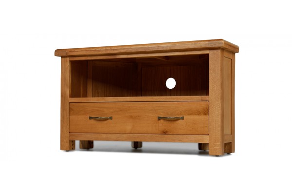 Barham Oak Corner Tv Unit Quercus Living