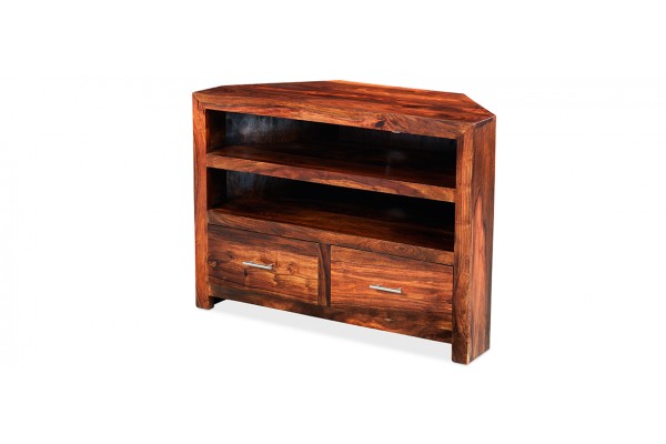 Sheesham wood corner tv unit new arrivals