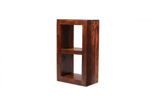 Cube storage dark wood deals