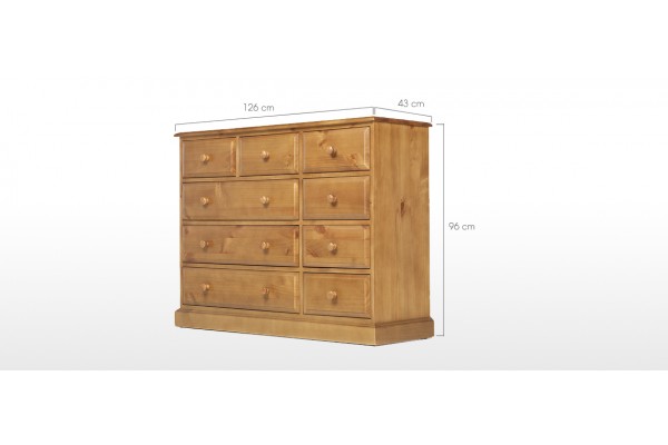 9 drawer solid wood dresser sales