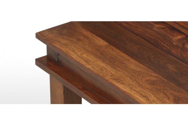 Jali Sheesham 120 Cm Chunky Coffee Table Quercus Living