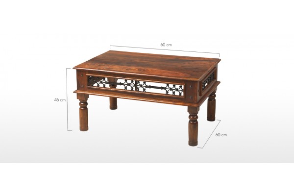 Wood jali online console table