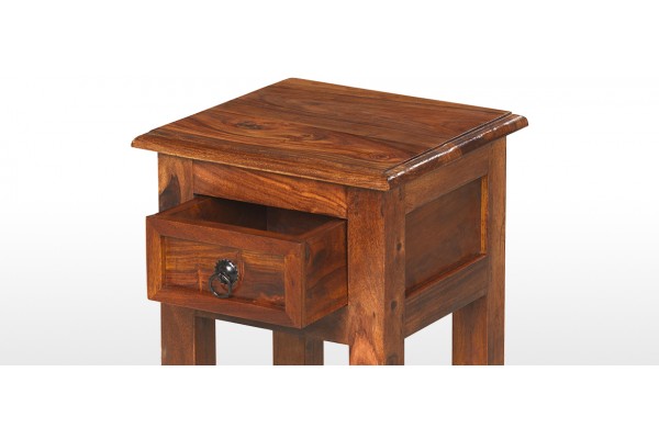 Jali Sheesham Lamp Telephone Table Quercus Living