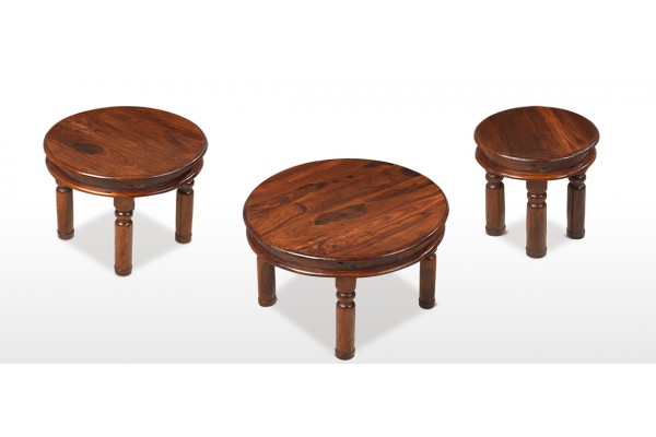 Round sheesham new arrivals coffee table