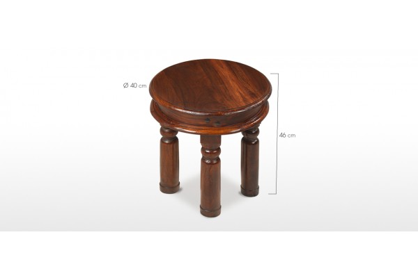 Jali Sheesham 40 Cm Round Thakat Coffee Table Quercus Living