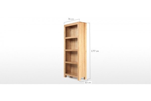 Cube Oak Solid Bookcase Quercus Living