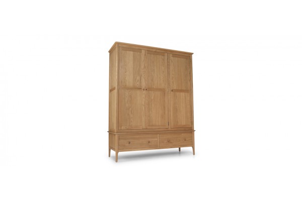 Kassay Oak Triple Wardrobe