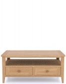 Bravur Natural Oak 2 drawer Coffee Table