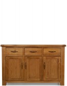 Barham Oak Large 3 Door, 3 Drawer Sideboard