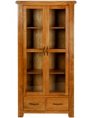 Barham Oak Glazed Display Cabinet