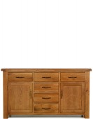 Barham Oak Large 2 Door, 6 Drawer Sideboard