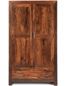 Cube Sheesham Gents Double Wardrobe