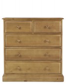 Essentials Pine 2 Over 3 Drawer Chest of Drawers