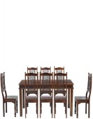 Jali Sheesham 200 cm Chunky Dining Table and 8 Chairs 