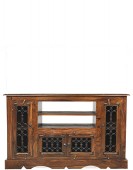 Jali Sheesham Corner TV Cabinet