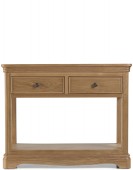 Kilmar Natural Oak Living & Dining Console Table 2 Drawers