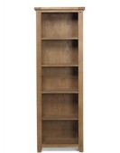 Rustic Oak Tall Slim Bookcase