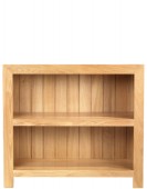 Cube Oak Low Bookcase