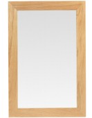 Cube Oak Small Mirror