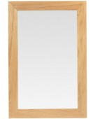 Cube Oak Small Mirror