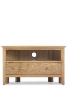 Hayman Oak Corner TV Unit with Drawers